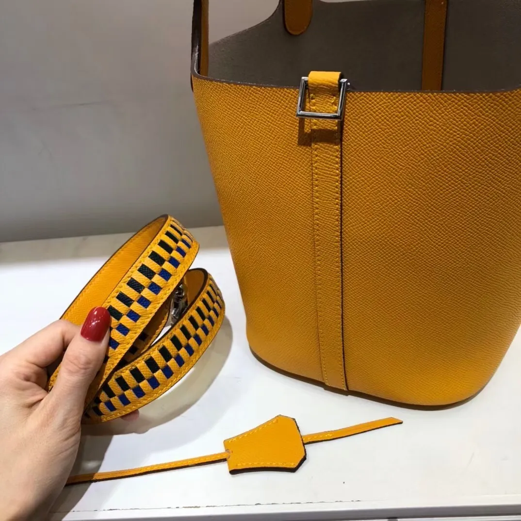 All Categories Official Website "Brand Women's Bags" Women's Bags 💙 Hermes 2024 Official Website New Hermes Epsom Palm Print Vegetable Basket