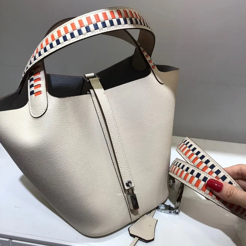 All Categories Official Website "Brand Women's Bags" Women's Bags 💙 Hermes 2024 Official Website New Hermes Epsom Palm Print Vegetable Basket