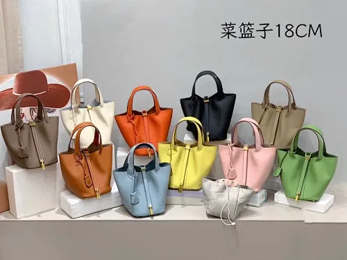 All Categories Official Website "Brand Women's Bags" Women's Bags 💙 Hermes 2025 New Hermes Picotin Vegetable Basket