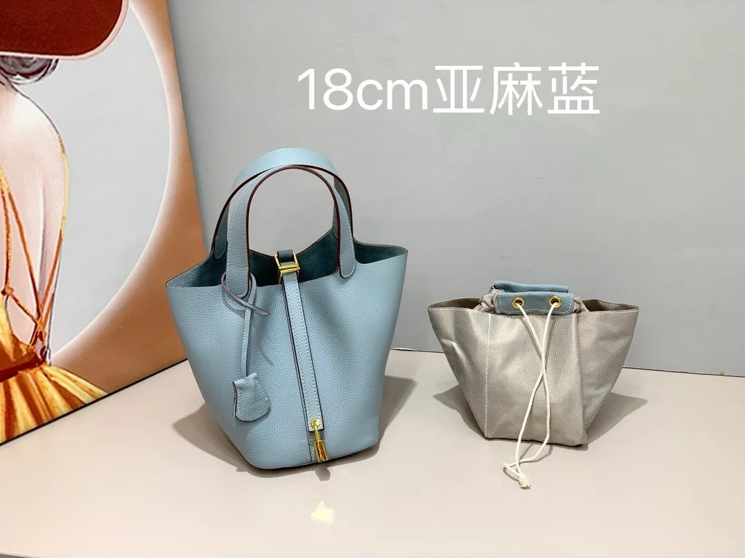 All Categories Official Website "Brand Women's Bags" Women's Bags 💙 Hermes 2025 New Hermes Picotin Vegetable Basket
