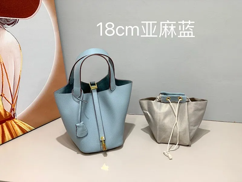 All Categories Official Website "Brand Women's Bags" Women's Bags 💙 Hermes 2025 New Hermes Picotin Vegetable Basket
