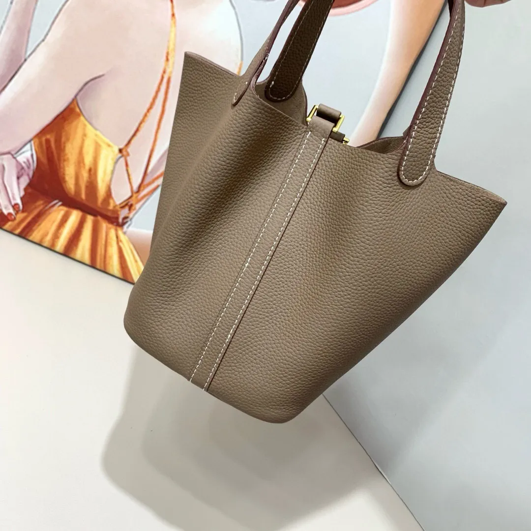 All Categories Official Website "Brand Women's Bags" Women's Bags 💙 Hermes 2025 New Hermes Picotin Vegetable Basket