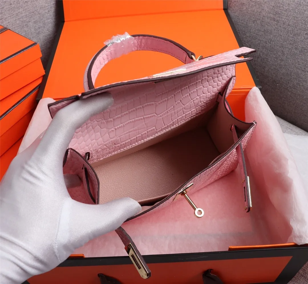 All Categories Official Website "Brand Women's Bags" Women's Bags 💙 Hermes 2022 official new Hermes women's hand-carrying cross-body dual-use bag wholesale Kelly crocodile pattern 58002500 High quality Size: 22-7-14CM
