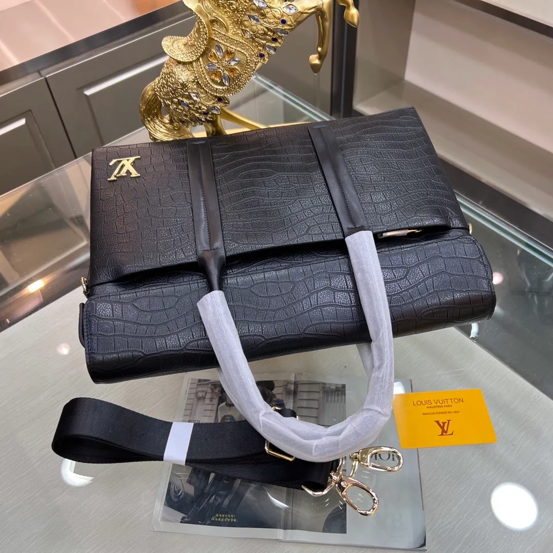 All categories 💚 Top version men's bag 💚 LV 58005000 2023 counters also sell LV briefcase, LV handbag, LV men's briefcase SZIE 38*42*28.9CM