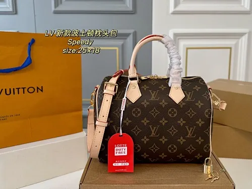 All categories Official website "Brand Women's Bags" Women's Bags 💙 LV 2025 new LV speedy Boston pillow bag