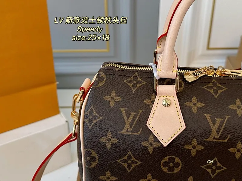 All categories Official website "Brand Women's Bags" Women's Bags 💙 LV 2025 new LV speedy Boston pillow bag