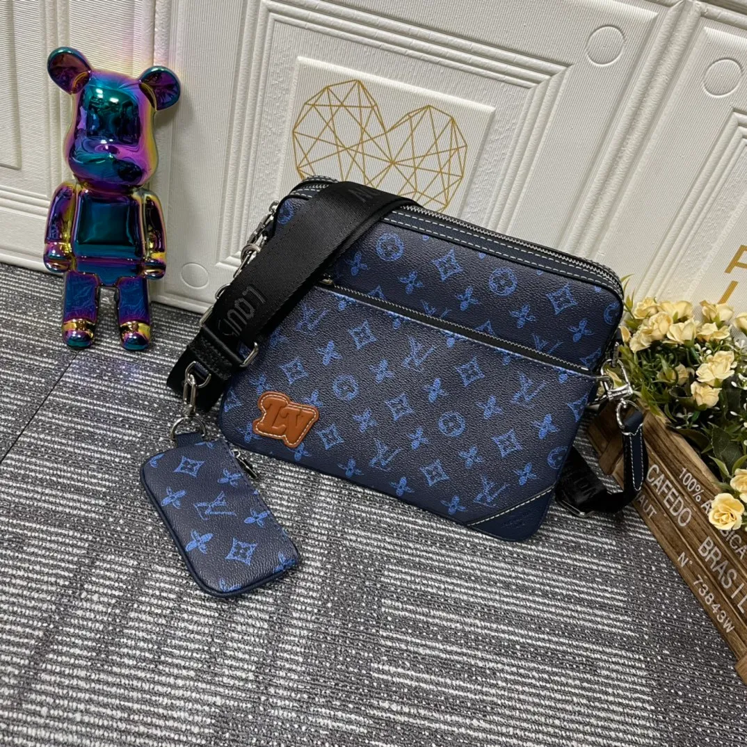 All categories Official website "Brand Women's Bags" Women's Bags 💙 LV replica LV, fine imitation LV bags, LV shoulder bags, 2023 official latest version LV messenger bag, bag factory, original material, size: 25-18.5-7CM