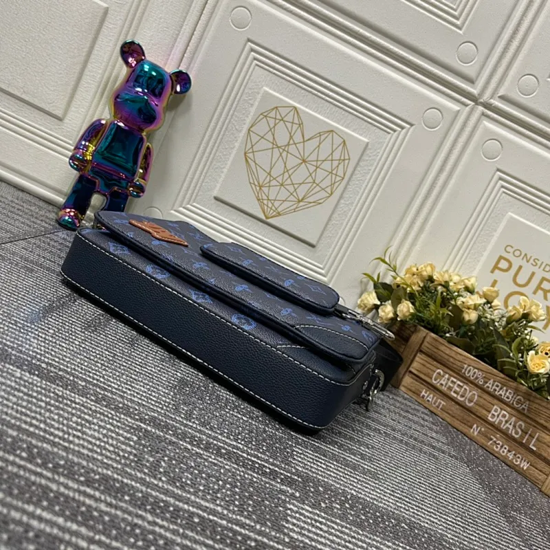 All categories Official website "Brand Women's Bags" Women's Bags 💙 LV replica LV, fine imitation LV bags, LV shoulder bags, 2023 official latest version LV messenger bag, bag factory, original material, size: 25-18.5-7CM