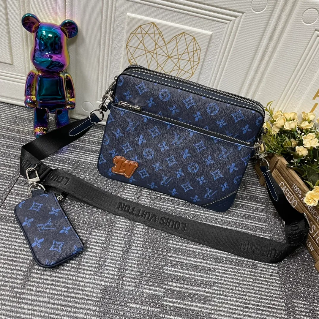 All categories Official website "Brand Women's Bags" Women's Bags 💙 LV replica LV, fine imitation LV bags, LV shoulder bags, 2023 official latest version LV messenger bag, bag factory, original material, size: 25-18.5-7CM