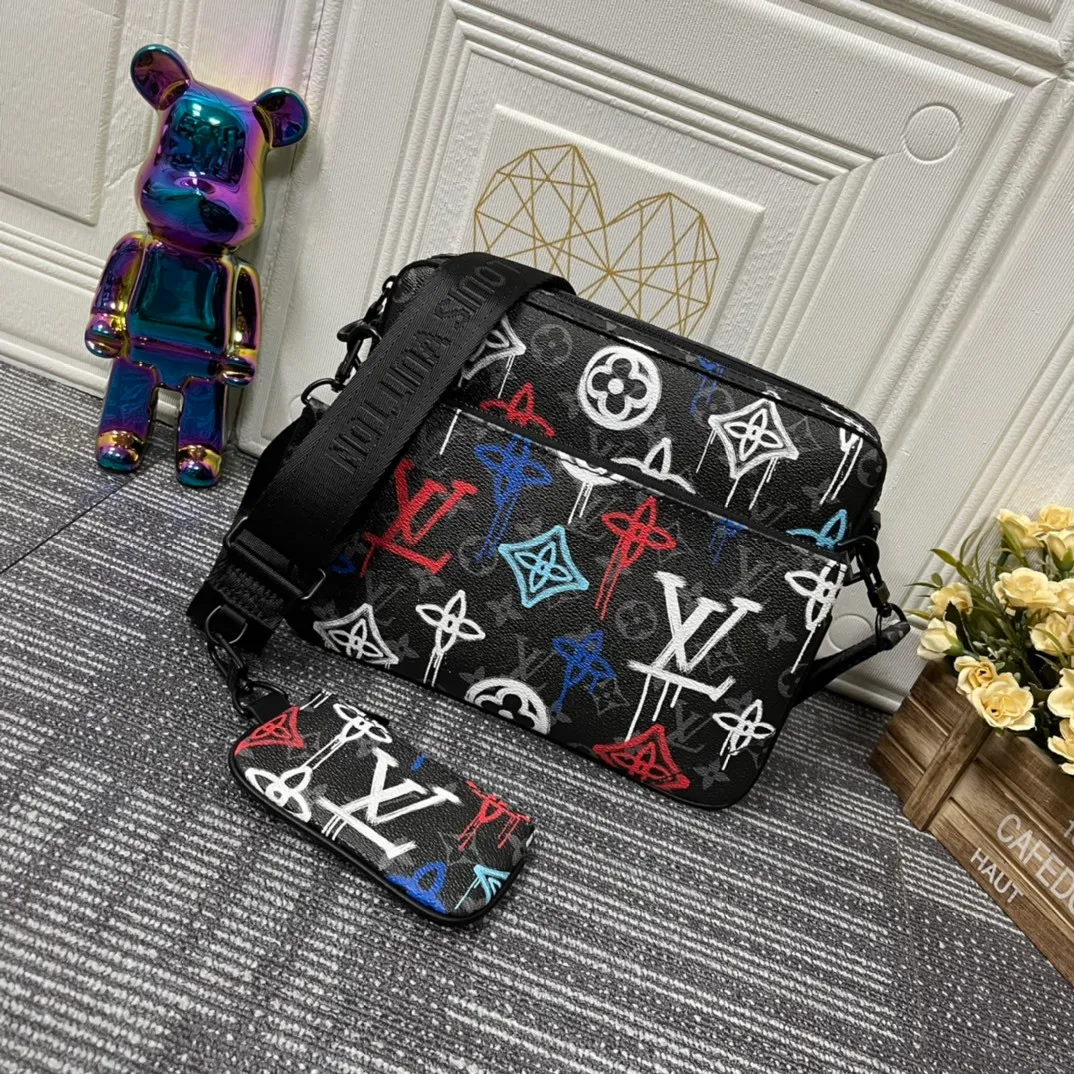 All categories Official website "Brand Women's Bags" Women's Bags 💙 LV replica LV, fine imitation LV bags, LV shoulder bags, 2023 official latest version LV messenger bag, bag factory, original material, size: 25-18.5-7CM