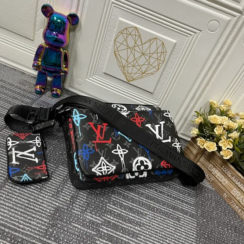 All categories Official website "Brand Women's Bags" Women's Bags 💙 LV replica LV, fine imitation LV bags, LV shoulder bags, 2023 official latest version LV messenger bag, bag factory, original material, size: 25-18.5-7CM