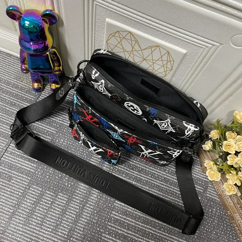 All categories Official website "Brand Women's Bags" Women's Bags 💙 LV replica LV, fine imitation LV bags, LV shoulder bags, 2023 official latest version LV messenger bag, bag factory, original material, size: 25-18.5-7CM
