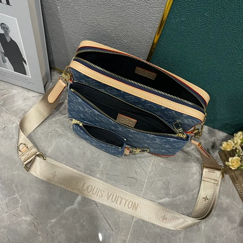 All Categories Official Website "Brand Women's Bags" Women's Bags 💙 LV 2024 New LV Denim Denim Crossbody Bag