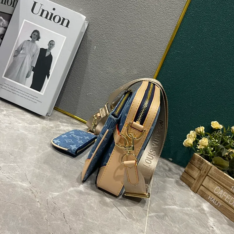 All Categories Official Website "Brand Women's Bags" Women's Bags 💙 LV 2024 New LV Denim Denim Crossbody Bag