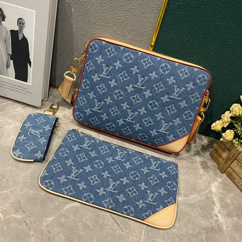 All Categories Official Website "Brand Women's Bags" Women's Bags 💙 LV 2024 New LV Denim Denim Crossbody Bag