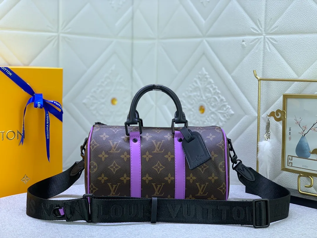 All categories Official website "Brand Women's Bags" Women's Bags 💙 LV replica LV, fine imitation LV bags, LV handbags, 2023 official latest version LV leather travel bag, bag factory, original material, size: 25-15-11CM