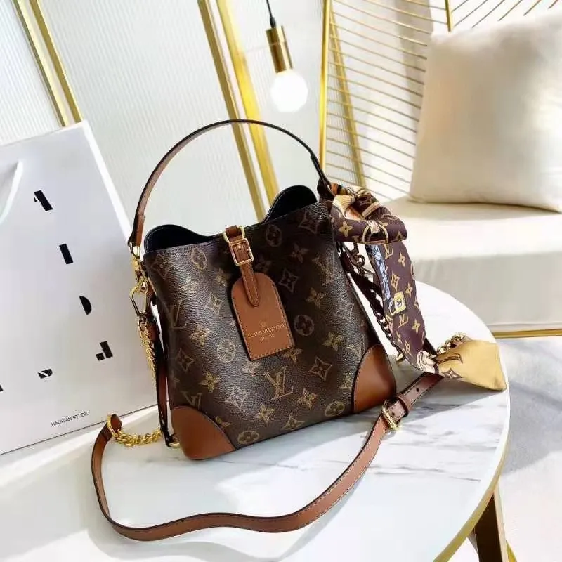 All categories Official website "Brand Women's Bags" Women's Bags 💙 LV fine imitation LV, high imitation LV bags, LV crossbody bags, 2023 official latest version LV bucket bag, LV bag factory, recommended bags, size: 25-15-24CM
