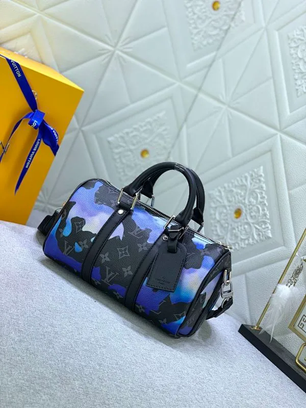All categories Official website "Brand Women's Bags" Women's Bags 💙 LV replica LV, fine imitation LV bags, LV handbags, 2023 official latest version LV leather travel bag, bag factory, original material, size: 25-15-11CM
