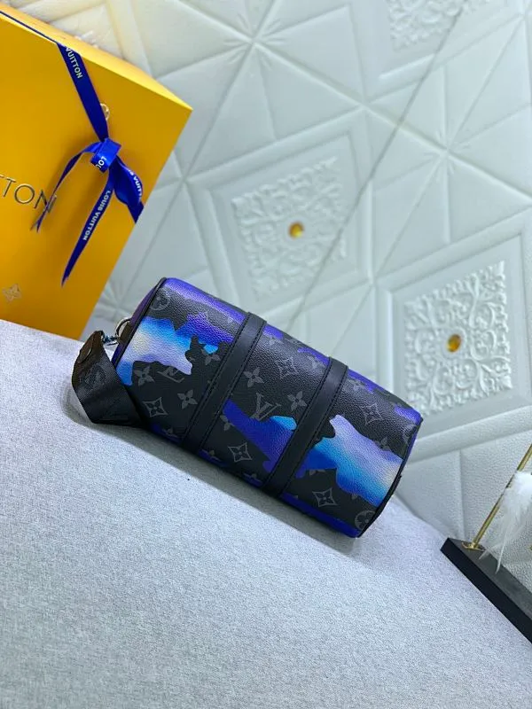 All categories Official website "Brand Women's Bags" Women's Bags 💙 LV replica LV, fine imitation LV bags, LV handbags, 2023 official latest version LV leather travel bag, bag factory, original material, size: 25-15-11CM