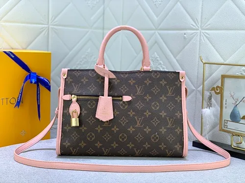 All categories Official website "Brand Women's Bags" Women's Bags 💙 LV upgrades the original Popincourt handbag with a fashionable new attitude. This contemporary tote in single-frame canvas and natural leather trim offers effortless style and impeccable functionality. Size: 32-21-13cm