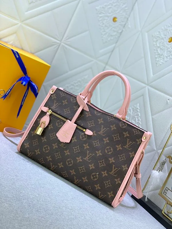 All categories Official website "Brand Women's Bags" Women's Bags 💙 LV upgrades the original Popincourt handbag with a fashionable new attitude. This contemporary tote in single-frame canvas and natural leather trim offers effortless style and impeccable functionality. Size: 32-21-13cm