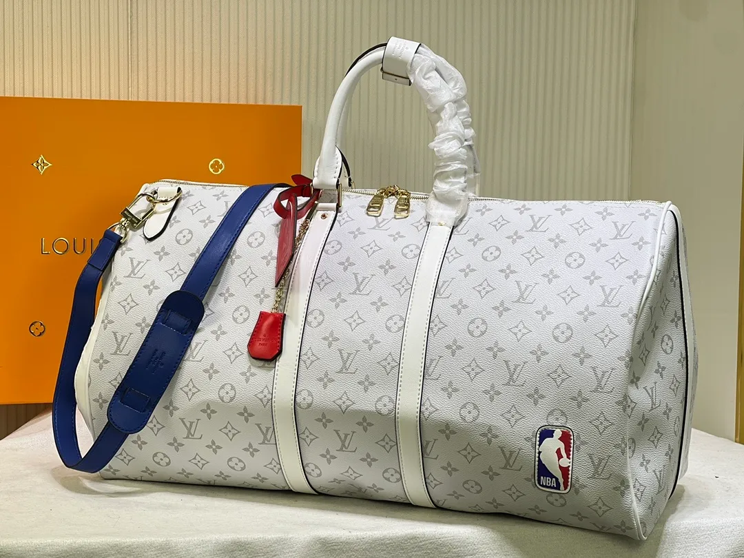 All categories Official website "Brand Women's Bags" Women's Bags 💙 LV replica LV, fine imitation LV bags, LV handbags, 2023 official latest version LV travel bag, bag factory, original material, size: 55-27-20CM