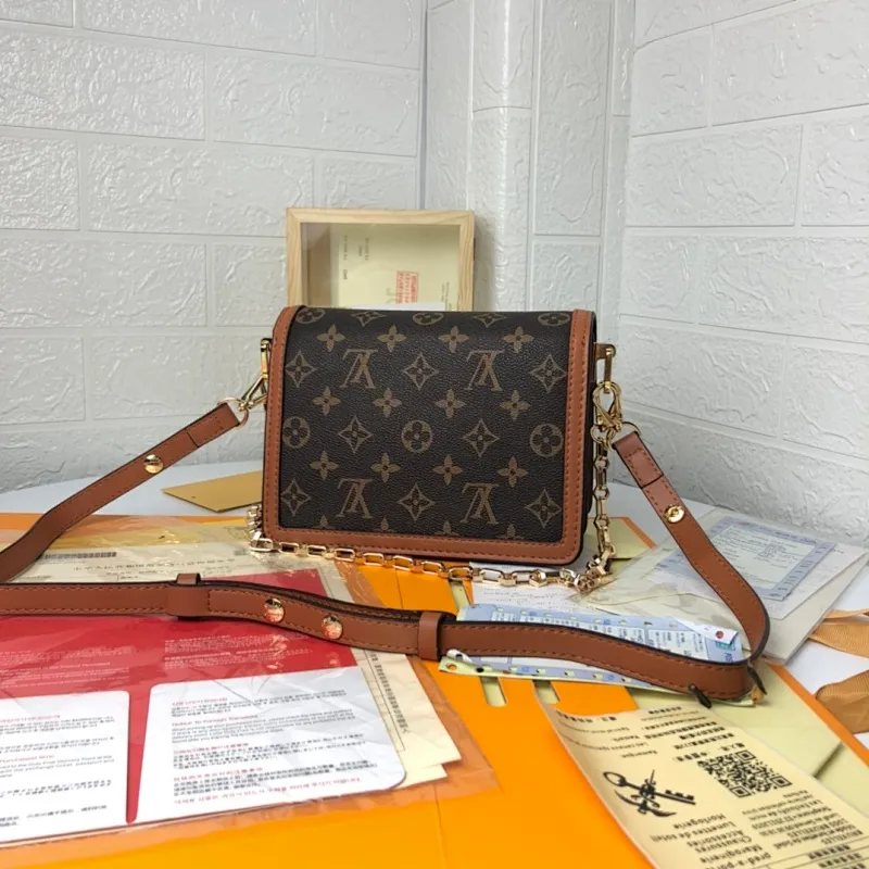 All categories Official website "Brand Women's Bags" Women's Bags 💙 LV 2022 official new Daphne crossbody bag wholesale 58001900 Original order quality Size: 20-16-10 cm