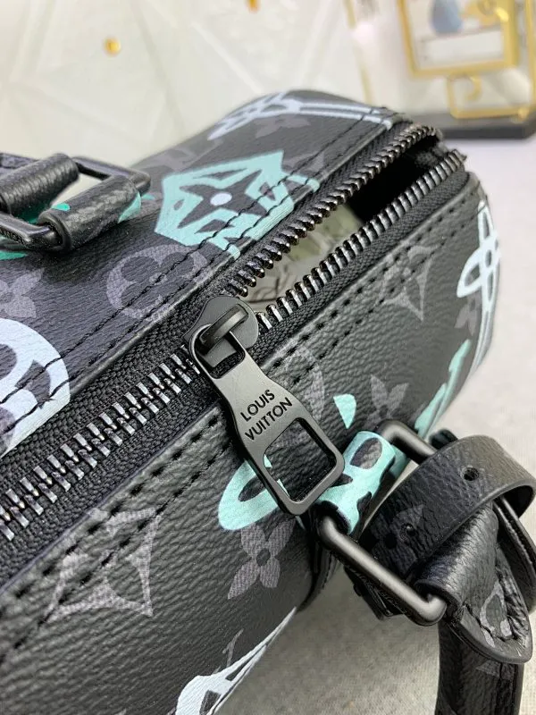 All categories Official website "Brand Women's Bags" Women's Bags 💙 LV replica LV, fine imitation LV bags, LV handbags, 2023 official latest version LV leather travel bag, bag factory, original material, size: 25-15-11CM