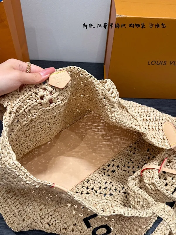 All Categories Official Website "Brand Women's Bags" Women's Bags 💙 LV 2025 New LV Straw Tote Bag