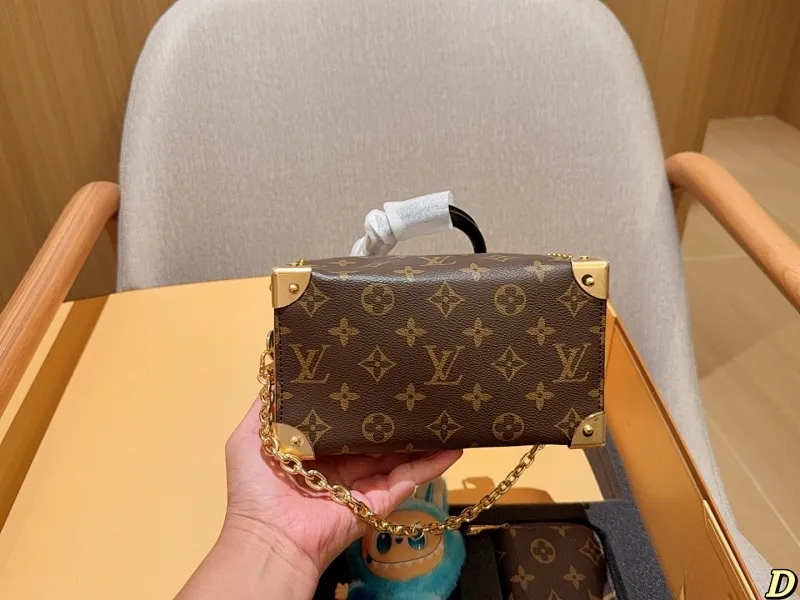 All Categories Official Website "Brand Women's Bags" Women's Bags 💙 LV 2025 New LV Rivet Iron Angle Pillow Bag ➕Coin Purse ➕labubu Pendant