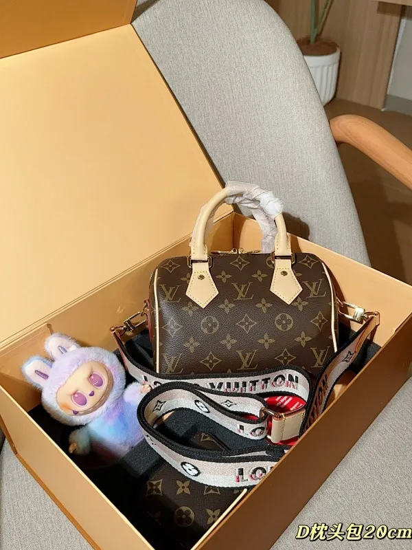 All Categories Official Website "Brand Women's Bags" Women's Bags 💙 LV 025 New LV Set Classic 20cm Pillow Bag