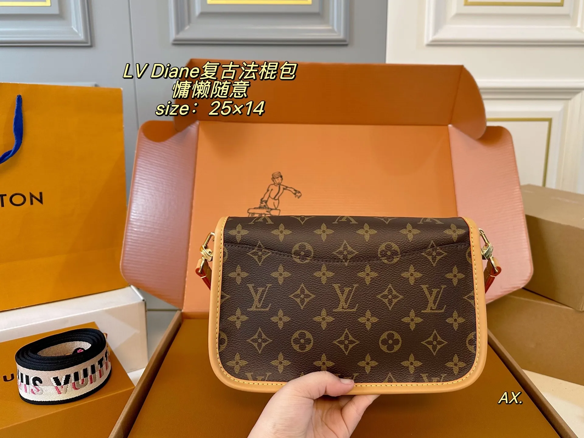 All categories Official website "Brand Women's Bags" Women's Bags 💙 LV 2025 new LV armpit bag