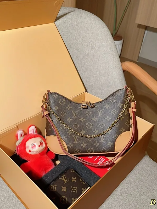 All Categories Official Website "Brand Women's Bags" Women's Bags 💙 LV 2025 New Lv Set Boulogne Croissant Bag ➕ Coin Purse ➕ Labubu Pendant