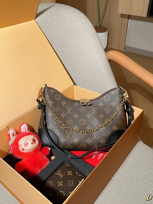 All Categories Official Website "Brand Women's Bags" Women's Bags 💙 LV 2025 New Lv Set Boulogne Croissant Bag ➕ Coin Purse ➕ Labubu Pendant