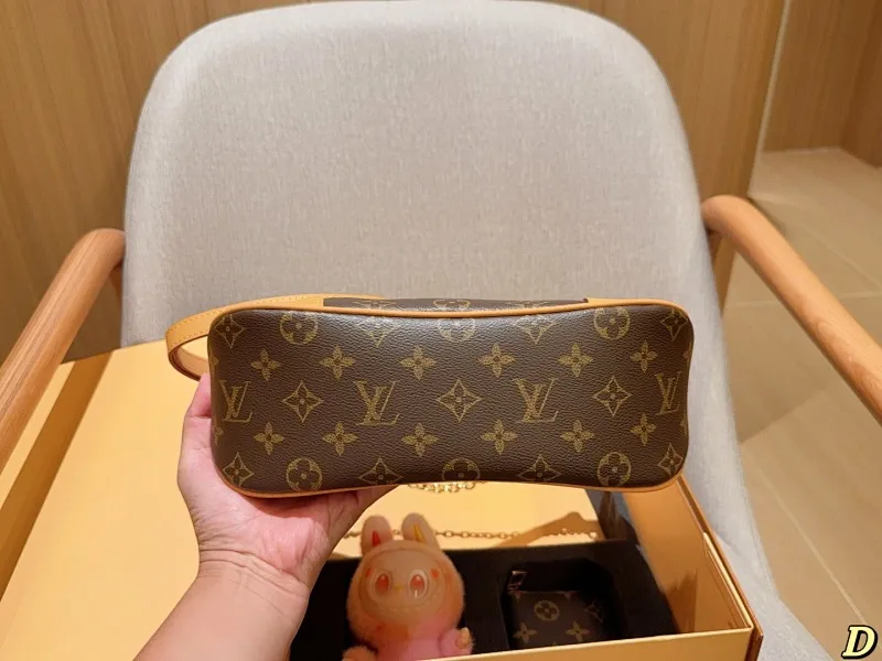 All Categories Official Website "Brand Women's Bags" Women's Bags 💙 LV 2025 New Lv Set Boulogne Croissant Bag ➕ Coin Purse ➕ Labubu Pendant