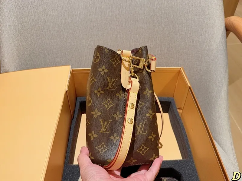 All Categories Official Website "Brand Women's Bags" Women's Bags 💙 LV 2025 New LV Set Neonoe Champagne Bucket Bag