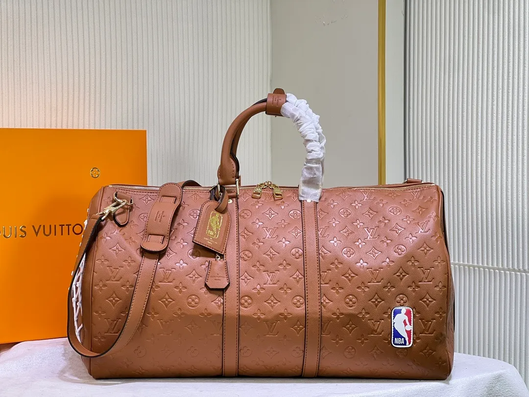 All categories Official website "Brand Women's Bags" Women's Bags 💙 LV replica LV, fine imitation LV bags, LV handbags, 2023 official latest version LV travel bag, bag factory, original material, size: 55-27-20CM