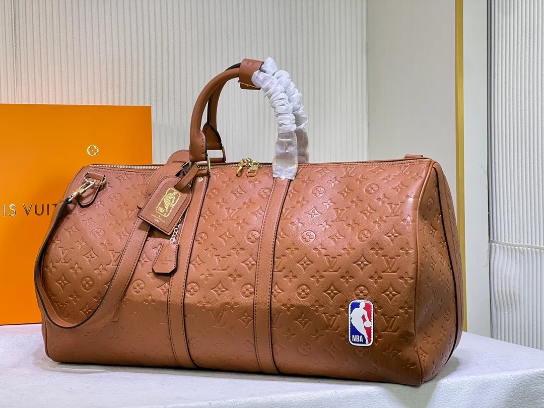 All categories Official website "Brand Women's Bags" Women's Bags 💙 LV replica LV, fine imitation LV bags, LV handbags, 2023 official latest version LV travel bag, bag factory, original material, size: 55-27-20CM