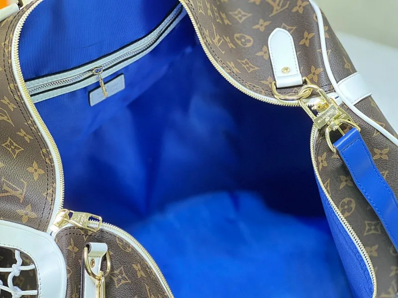 All categories Official website "Brand Women's Bags" Women's Bags 💙 LV replica LV, fine imitation LV bags, LV handbags, 2023 official latest version LV travel bag, bag factory, original material, size: 55-27-20CM