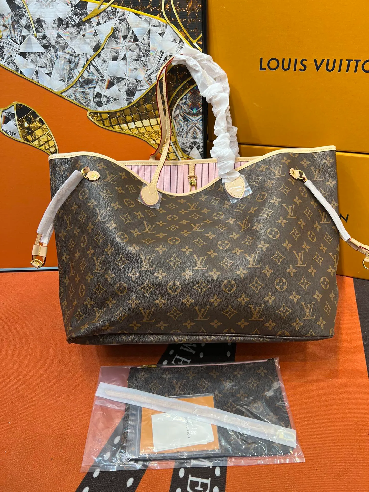 All categories Official website "Brand Women's Bags" Women's Bags 💙 LV 2022 official new LV handbag wholesale 58001500 High quality Size: 40-33-20 CM
