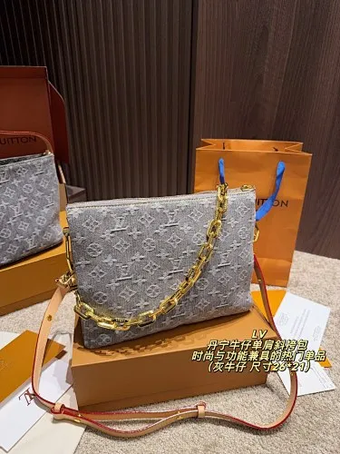 All Categories Official Website "Brand Women's Bags" Women's Bags 💙 LV 2025 New LV Denim Denim Shoulder Crossbody Bag