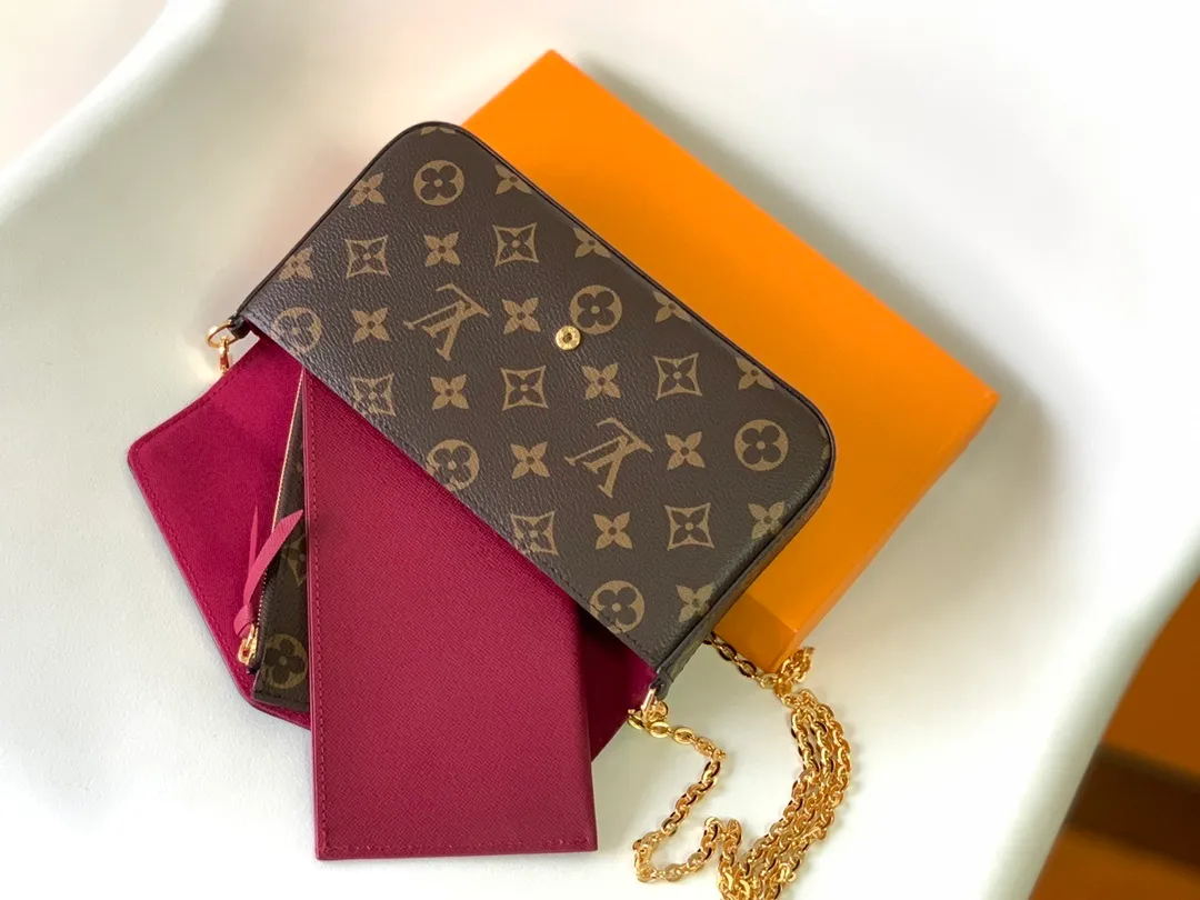 All categories Official website "Brand Women's Bags" Women's Bags 💙 LV replica LV, fine imitation LV bags, LV shoulder bags, 2023 official latest version LV calfskin chain bag, bag factory, original material, size: 21-11-2CM