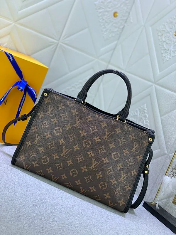 All categories Official website "Brand Women's Bags" Women's Bags 💙 LV upgrades the original Popincourt handbag with a fashionable new attitude. This contemporary tote in single-frame canvas and natural leather trim offers effortless style and impeccable functionality. Size: 32-21-13cm