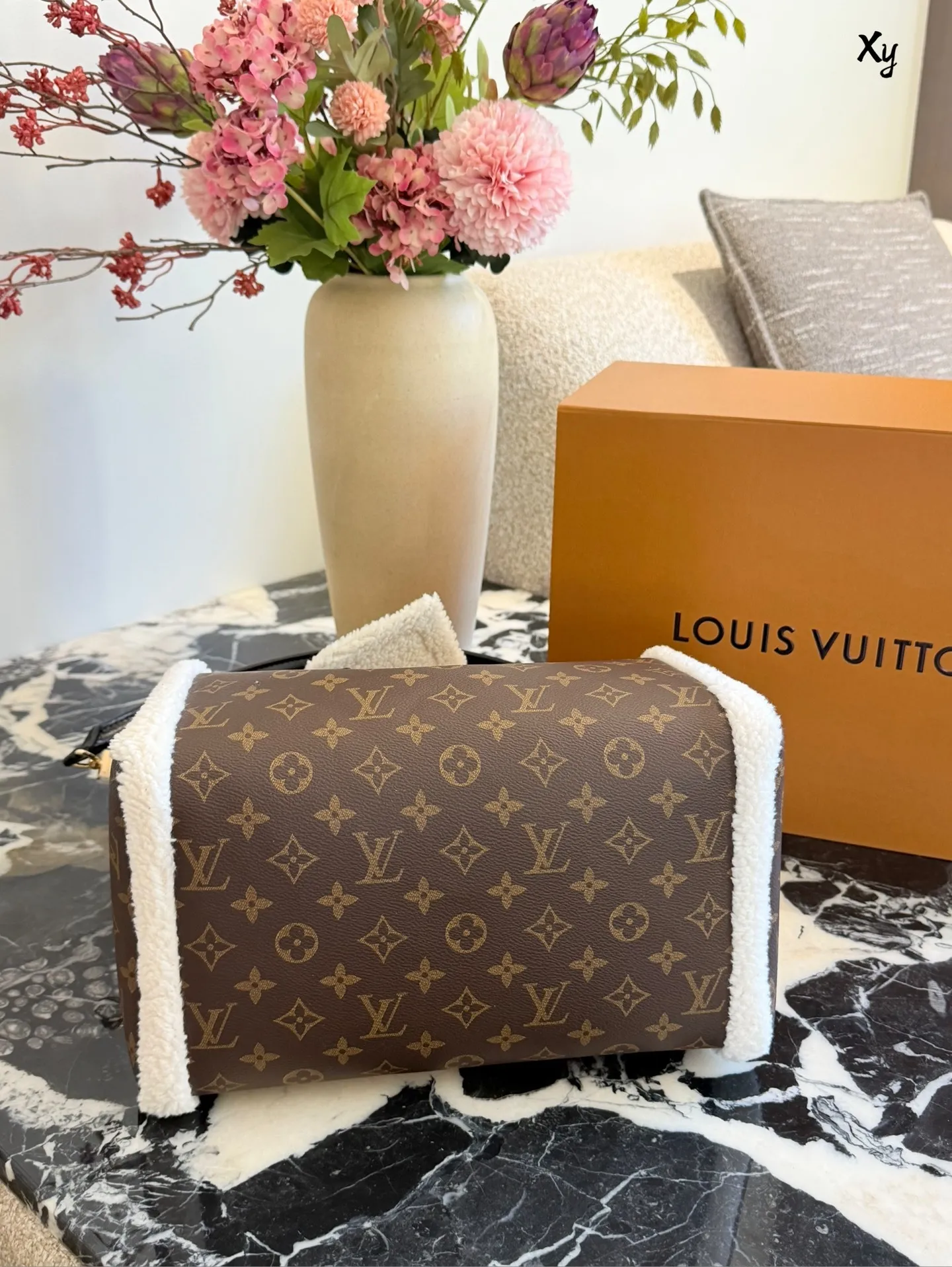 All Categories Official Website "Brand Women's Bags" Women's Bags 💙 LV 2025 New LVSpeedy Soft 30 Teddy Handbag