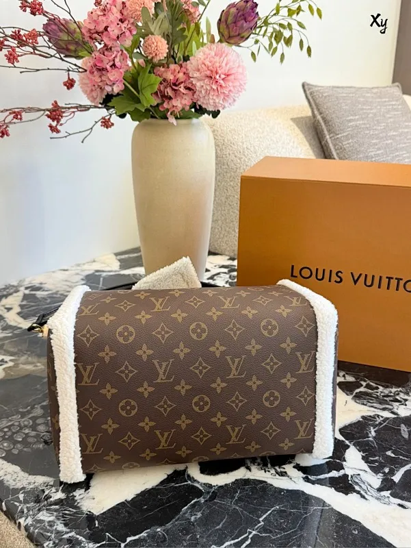 All Categories Official Website "Brand Women's Bags" Women's Bags 💙 LV 2025 New LVSpeedy Soft 30 Teddy Handbag