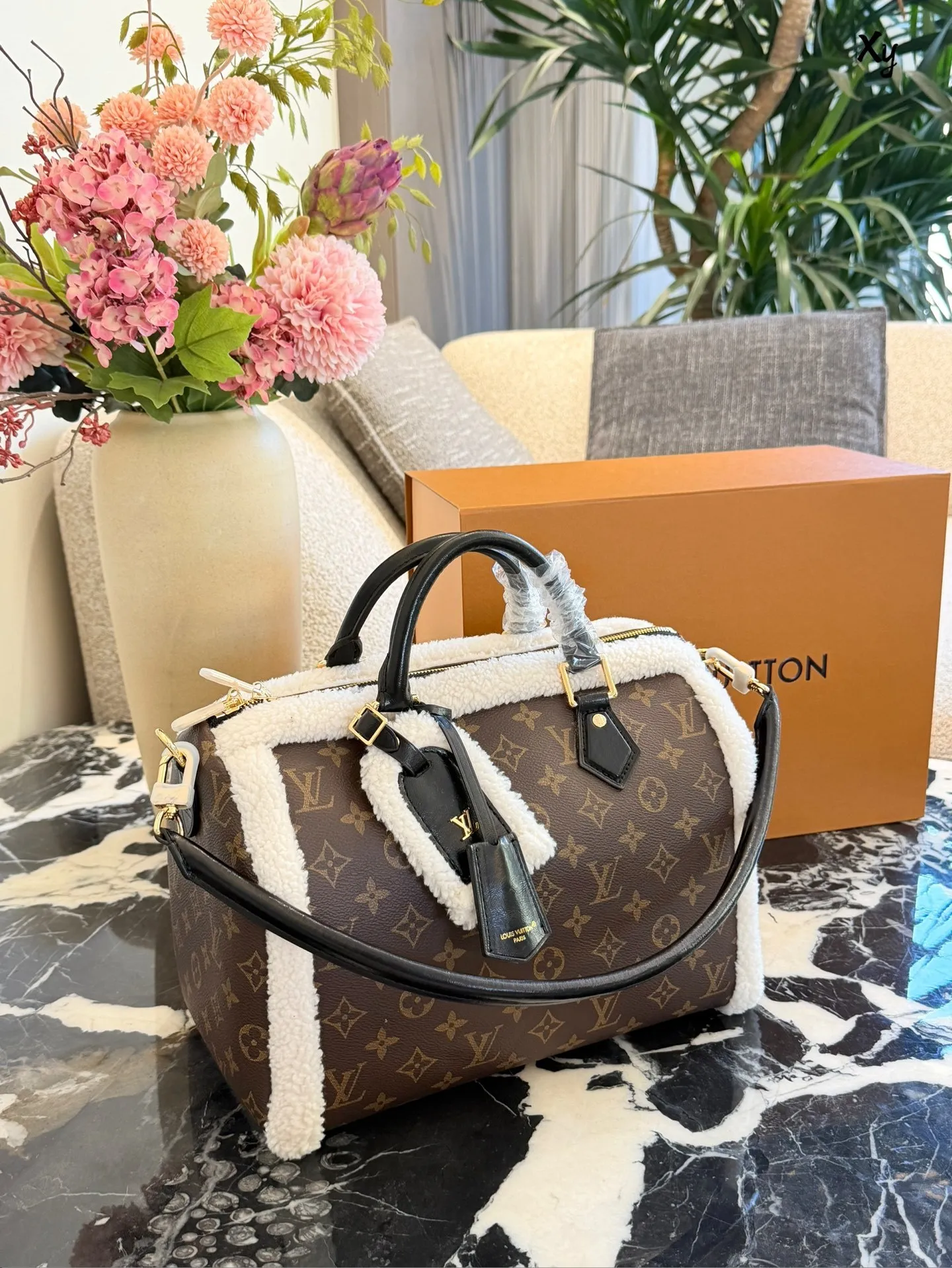 All Categories Official Website "Brand Women's Bags" Women's Bags 💙 LV 2025 New LVSpeedy Soft 30 Teddy Handbag