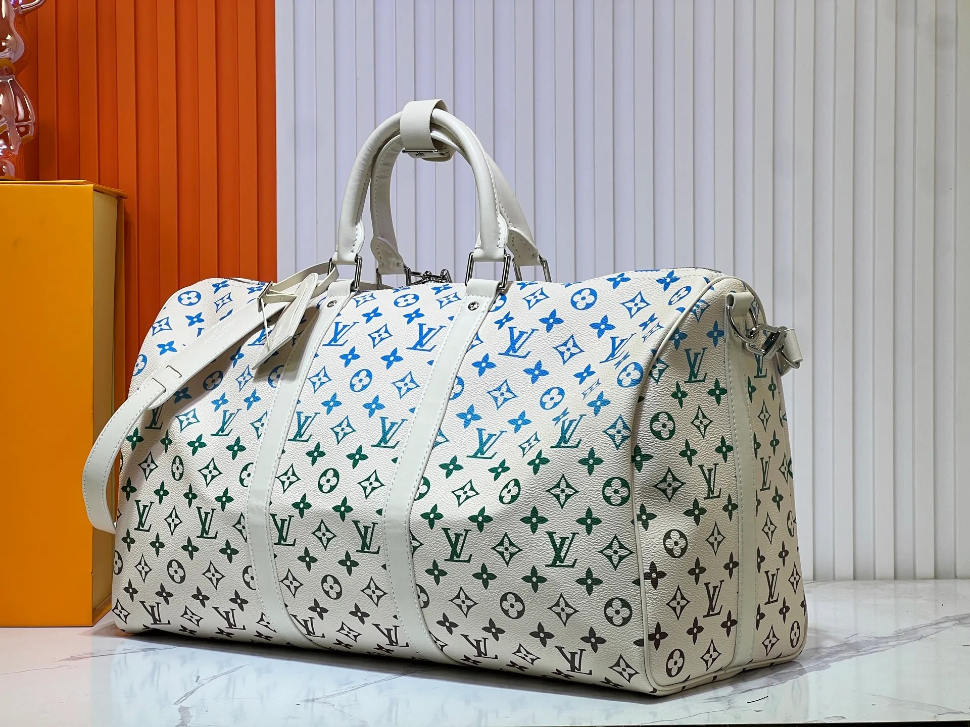 Batch 420💰New arrival M13745 41416 Gradient three-color series LV2025 spring and summer and Takashi Murakami joint model Fashion is a cycle to celebrate the 20th anniversary of the joint brand Size: 50.0X29.0X23.0cm