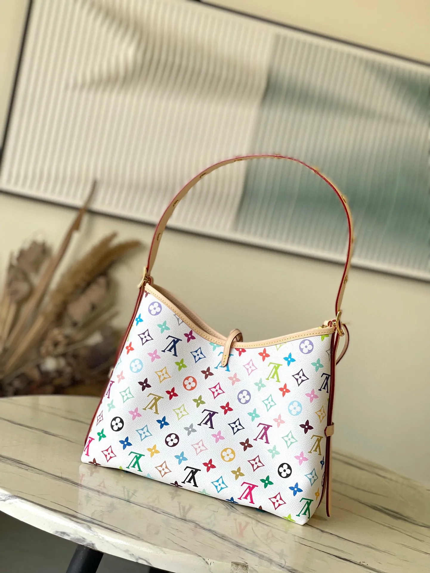 💰1000 Top Original Order M13661 This small CarryAll handbag comes from the Louis Vuitton Calf leather trim creates a figure-hugging fit, and a designer plaque details the elegant bow. Dimensions: 29 × 24 × 12 cm
