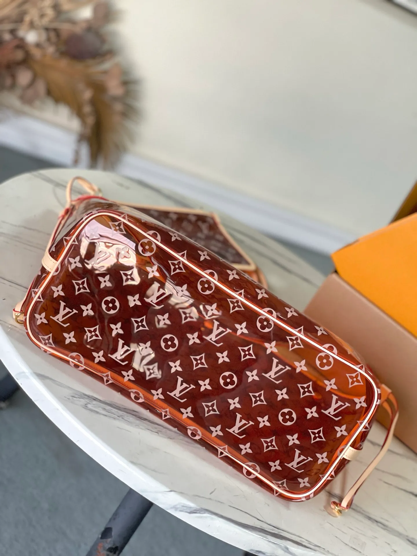 💰1340 Top original order Neverfull GM Monogram PVC recycled polyester fiber material Model: M14991 translucent PVC Material: A-grade all-steel hardware, imported original canvas Packing: full set of original duty-free MB packaging Size: 39*32*19CM