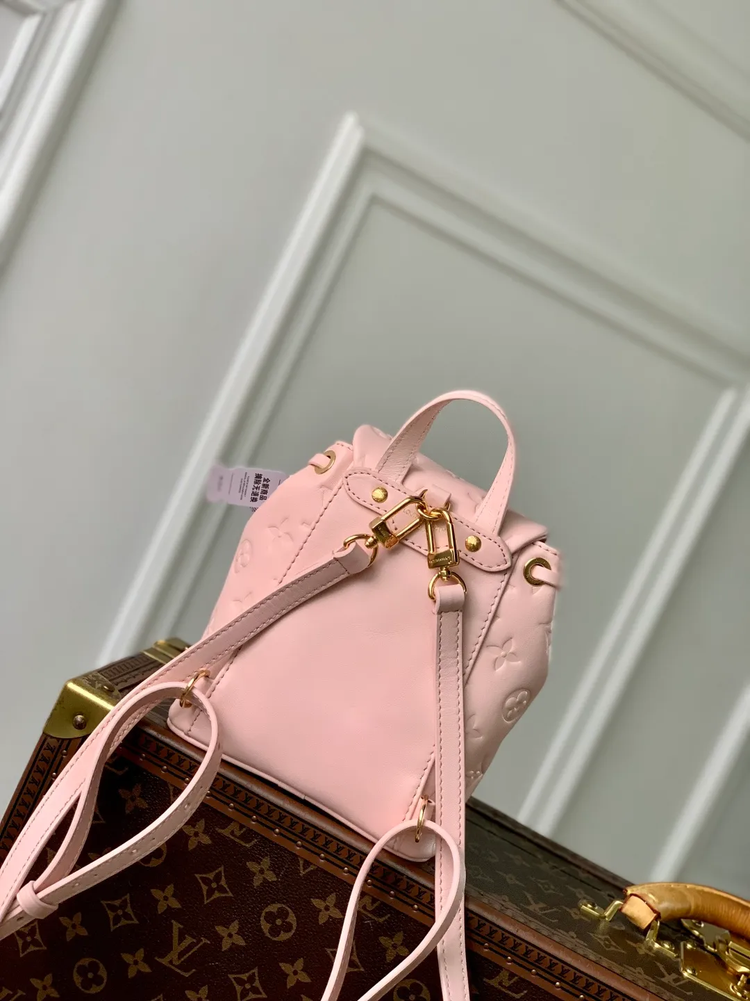 💰1100 (top layer leather) top original single M13389, 13387 pink Coussin Backpack mini handbag is made of Monogram leather with a lightweight structure and a detachable Coussin chain. The sleek metal LV padlock ensures your everyday needs are secure and can be worn on the shoulder, on the shoulder or in the hand. 20 x 7.5 x 15 cm (height x width x length)